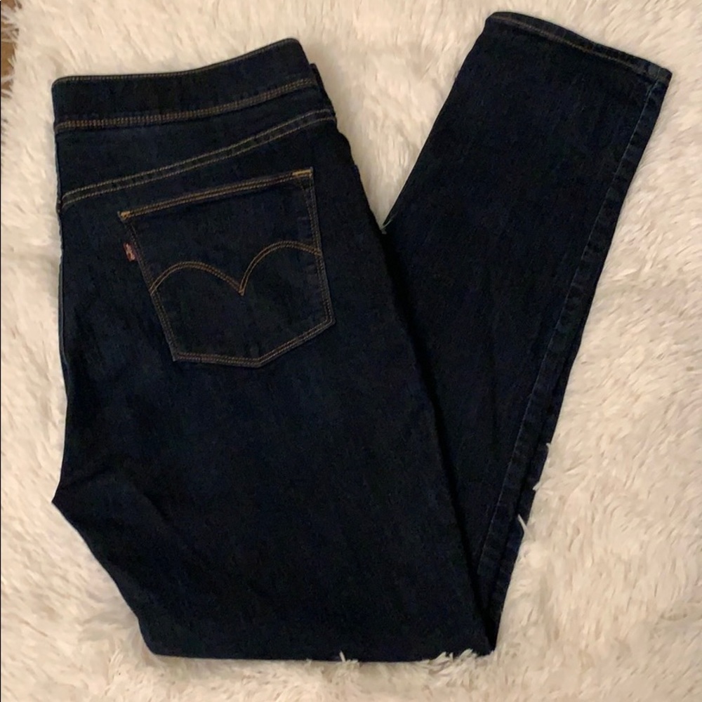 Levi’s Blue Jeans Elastic Waist Size 16